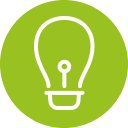 icon of a lightbulb